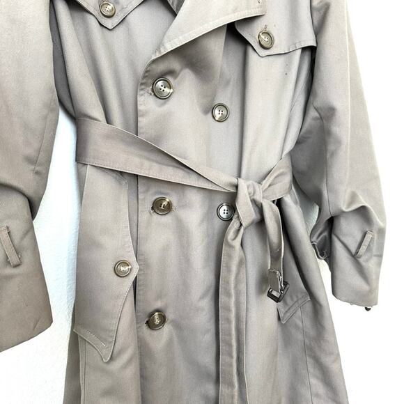 Vintage 1970s Christian Dior Trench Coat, Size 40S - Picture 15 of 16